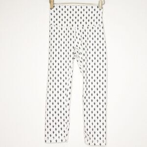SLINKII Athletic Cactus Print White Leggings Crop